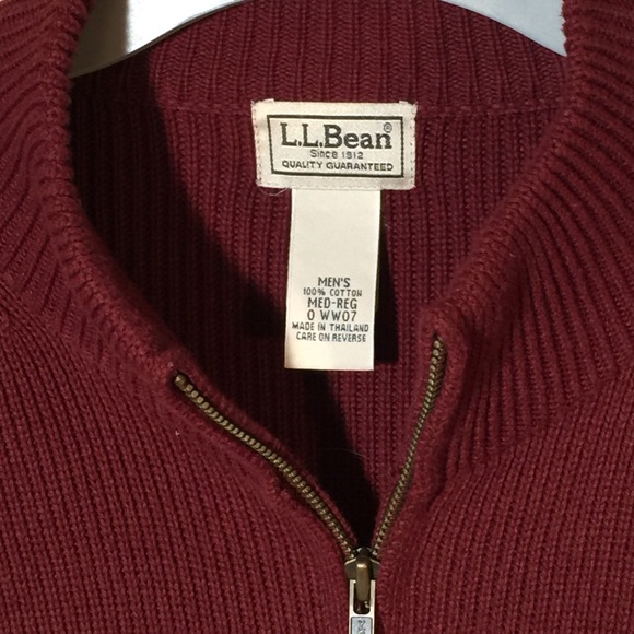 L.L. Bean Other - LL Bean Burgundy zippered Sweater
